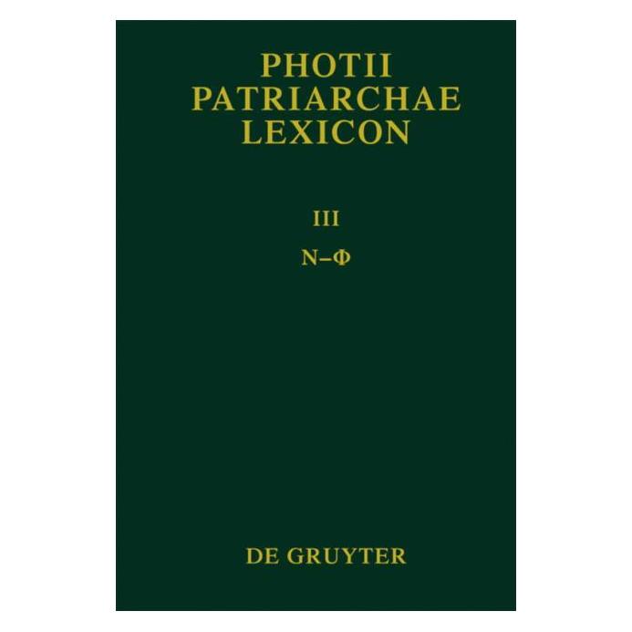 De Gruyter Ny - Phi (Griechisch, Hardcover, Christos Theodoridis) (67763314)