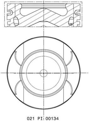 Mahle Kolben 021 Pi 00134 002