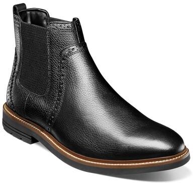 Nunn Bush Otis II Plain Toe Chelsea - Mens 12 Black Boot Medium