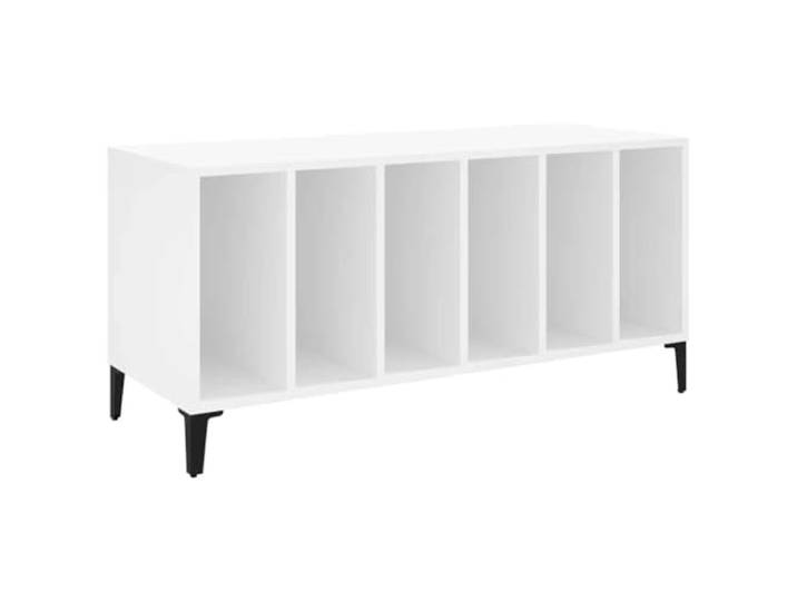 vidaXL Plattenschrank Weiß 100x38x48 cm Holzwerkstoff