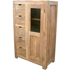 WOLFMÖBEL Highboard Yoga 6530 Holz Braun Sheesham