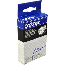 Brother P-Touch Band TC-101  schwarz auf transparent  12mm / 7,7m  laminiert