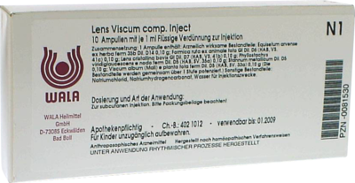 WALA Heilmittel GmbH LENS VISCUM comp.Inject Ampullen 10X1 ml 00081530