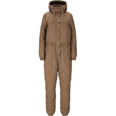Overall WHISTLER "Minas", Damen, Gr. 36, EURO-Größen, braun, 100% Polyester, lang, ohne Ausschnitt, Overalls Overall, mit wasserabweisenden Eigenschaften