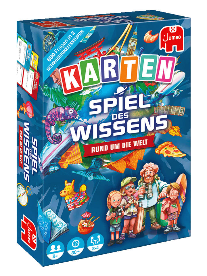 Jumbo Kartenspiel "Spiel des Wissens - Rund um die Welt" - ab 8 Jahren - onesize