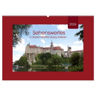 Sehenswertes in Baden-Württemberg erleben (Wandkalender 2026 DIN A2 quer), CALVENDO Monatskalender
