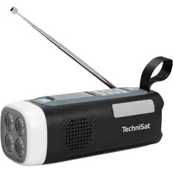 TechniSat Viola Kurbelradio (FM, Bluetooth), Radio, Weiss, Grau, Schwarz