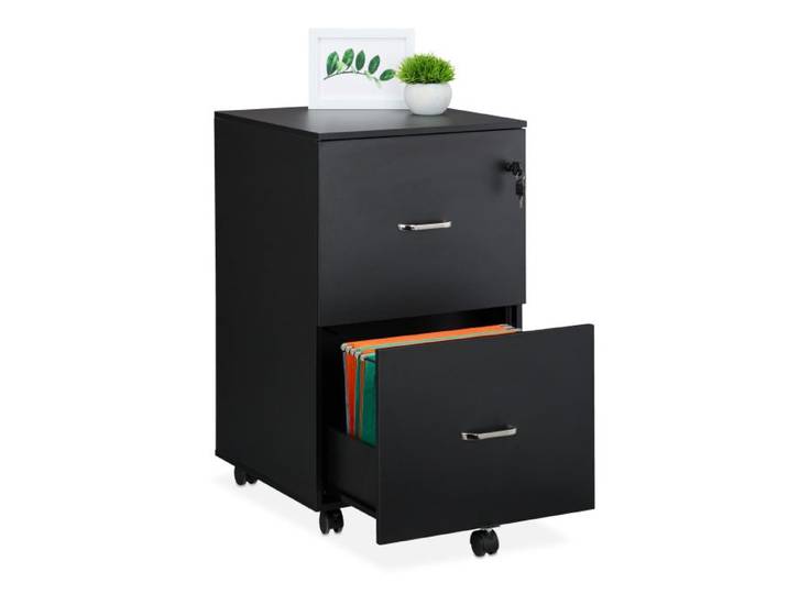 Relaxdays Rollcontainer mit Hängeregister