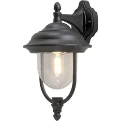 Konstsmide Wandleuchte Parma Down, matt schwarz, klares Acrylglas (7222-750)