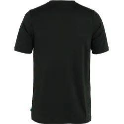 Fjällräven, Herren, Funktionsshirt, Abisko Wool Logo S/S (XXL), Schwarz