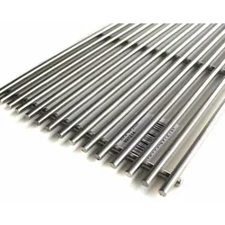 SANTOS Edelstahl Grillrost für Weber Spirit 200er | 25,2 x 44,2 cm