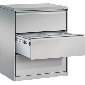 CP-Möbel Hängeregisterschrank Acurado C2000, 2-bahnig, 3 Schübe, weißaluminium