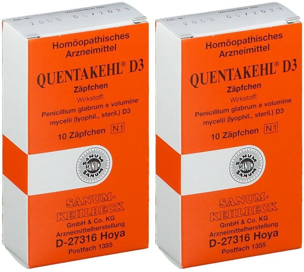 Quentakehl D 3 Zäpfchen 2x 2x10 St Suppositorien