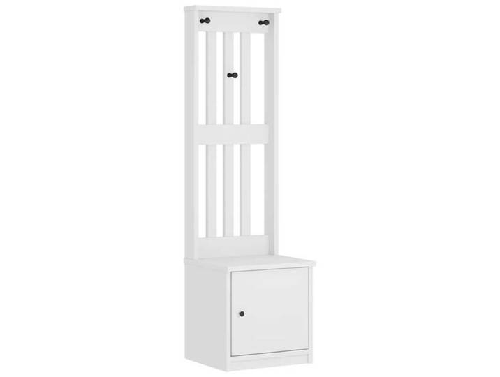 SALE 2026 Banc élégant/banc d'entrée Blanc - Portemanteau SANDNES blanc 45x40x159 5 cm bois massif pin 18.46 Kg9031971