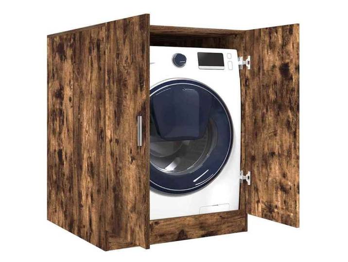 Meuble pour Machine à Laver Armoire de Machine à Laver avec Rangement Meuble pour Lave-linge de Salle de Bain 813194