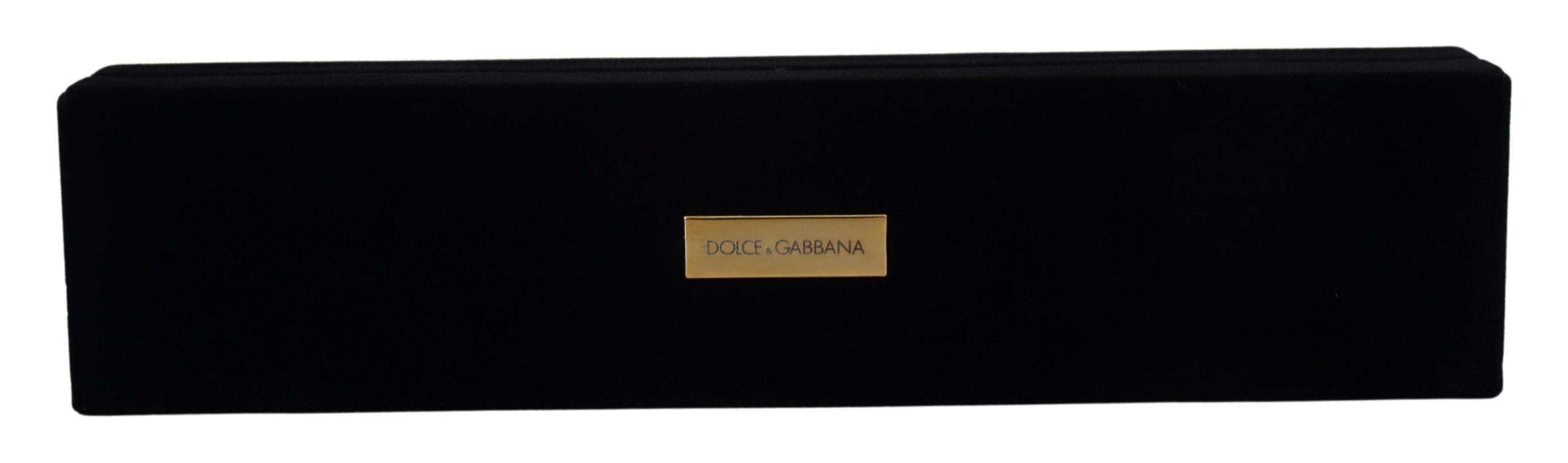 Dolce & Gabbana Elegante Samt Schmuckaufbewahrungsbox für Frauen