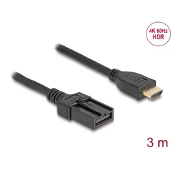 DeLOCK HDMI Automotive Kabel HDMI-A Stecker auf HDMI-E Stecker 3 m 4K 60 Hz
