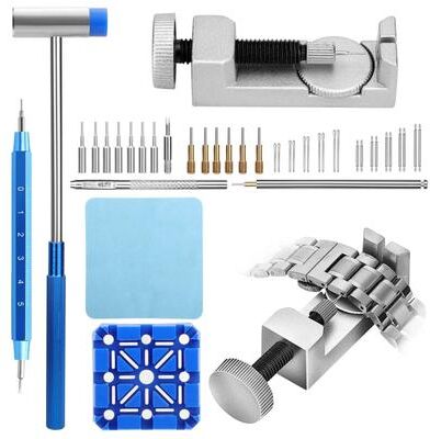 Multicon Wholesale Hub Watch Repair Kit , Spring Bar, Strap Pin Remover, Link Resizer, Watch Band Adjuster For All Watch Sizes Watch Repair Kit , Spring Bar, Strap Pin Remover, Link Resizer, Watch Band Adjuster For All Watch Sizes