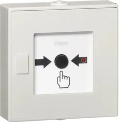 Hager Funk-Druckknopfmelder, Alarmstop