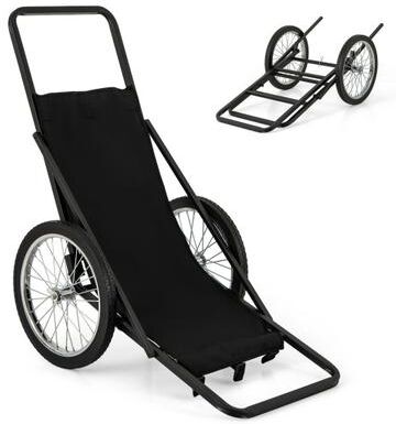 Costway 550 LBS Folding Deer Game Cart with Polyester Liner for Hunting