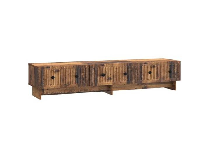 Favemtsl TV-Board Altholz 147x34,5x30 cm Lowboard mit 3 Schubladen Schmuckloses Fernsehmöbel aus Holzwerkstoff für Wohnzimmer und Schlafzimmer, schafft Ordnung für Ihre Mediengeräte.