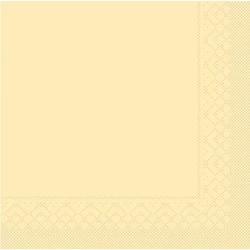 Tissue Serviette Creme, 20 x 20 cm, 300 Stück - Mank