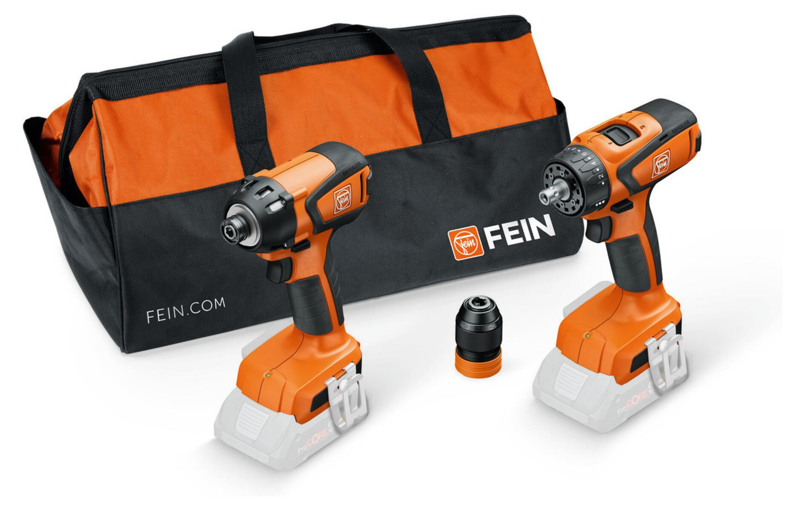 Fein Voordeelset met Accu-slagmoersleutel ASCD 18-200 W4 en Accu-boormachine