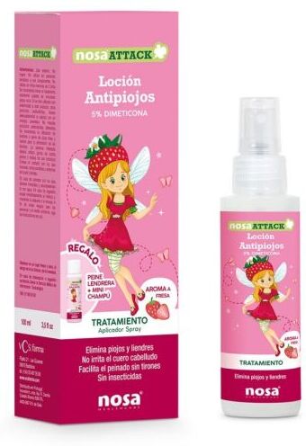 Nosa Attack Anti-Lice Lotion Strawberry 100 ml