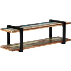 vidaXL TV-Schrank 130x40x40 cm Altholz Massiv