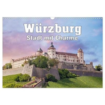 Würzburg - Stadt mit Charme (Wandkalender 2027 DIN A3 quer), CALVENDO Monatskalender