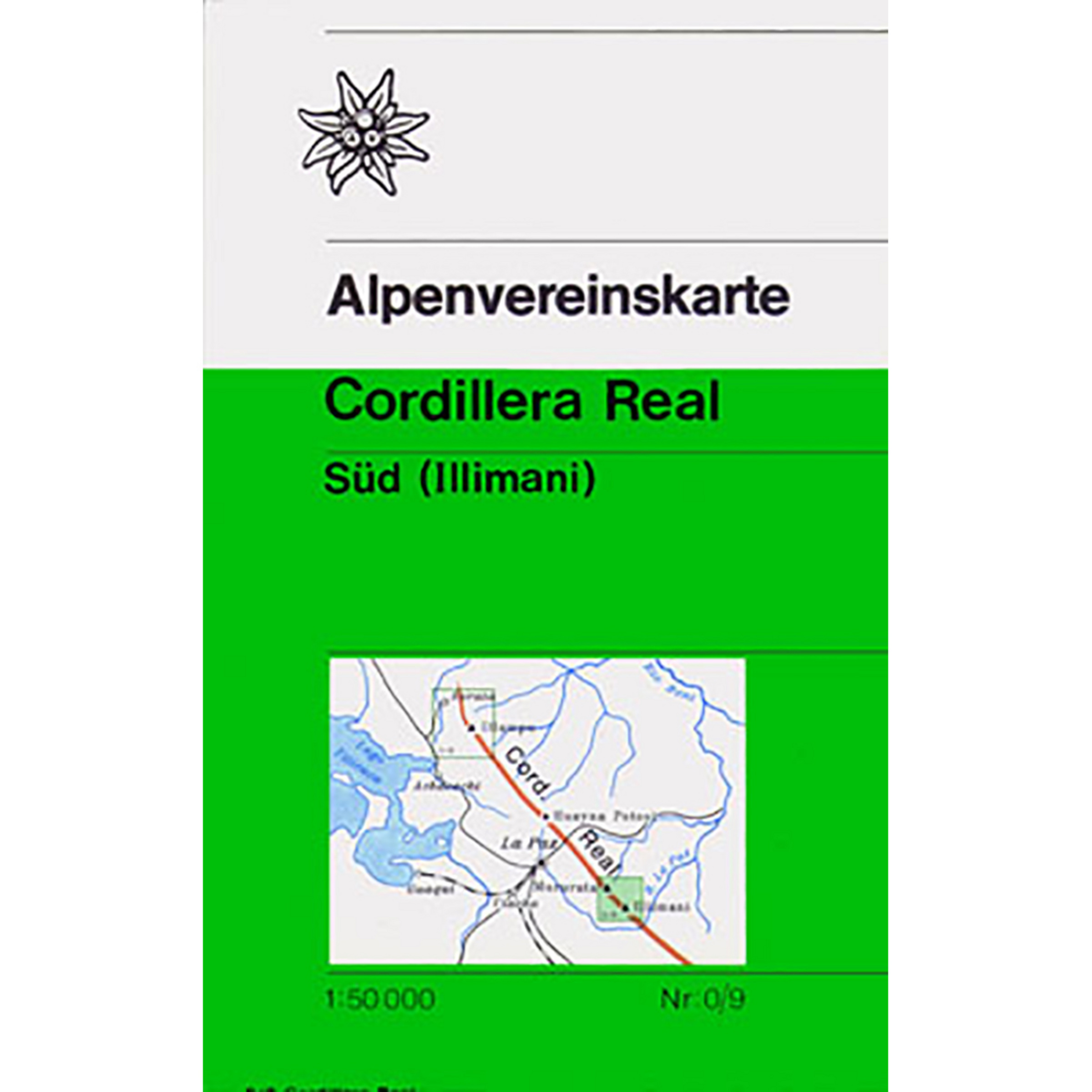DAV AV-Karte 0/9 Cordillera Real Süd (Illampu) Topografische Karten