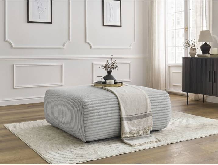 Pouf LUCIEN gros côtelé doux
