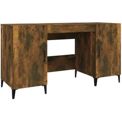 vidaXL Schreibtisch Räuchereiche 140x50x75 cm Holzwerkstoff