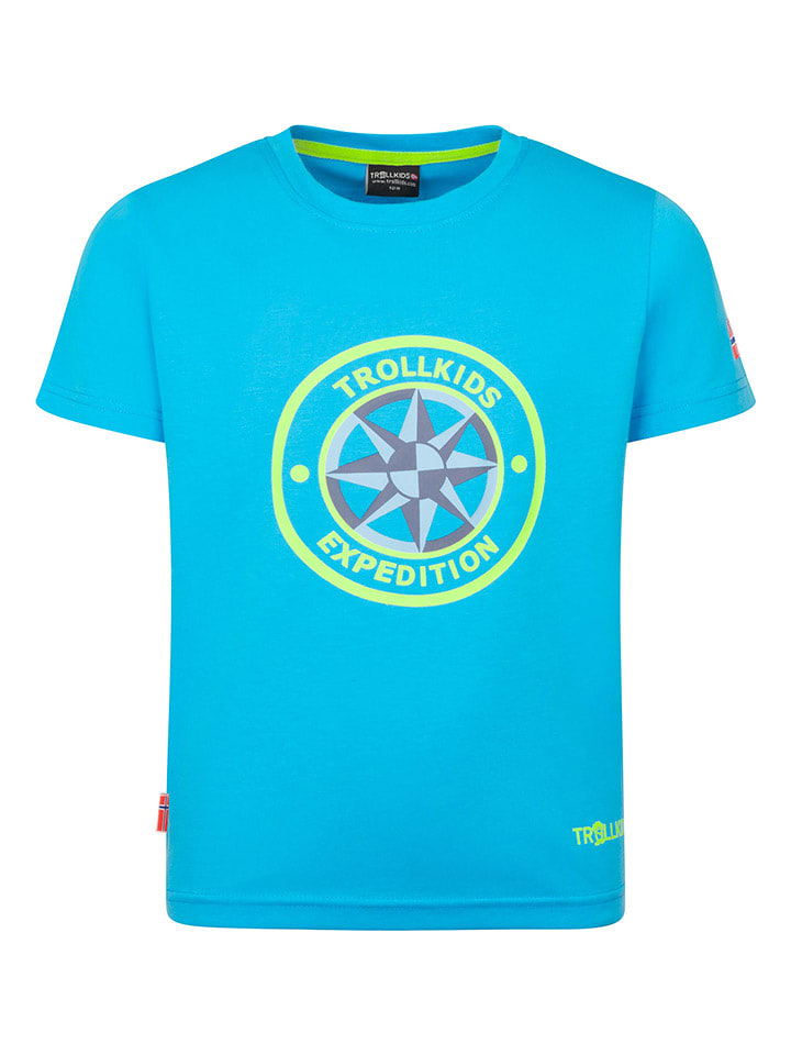 Trollkids Funktionsshirt "Windrose" in Hellblau - 176