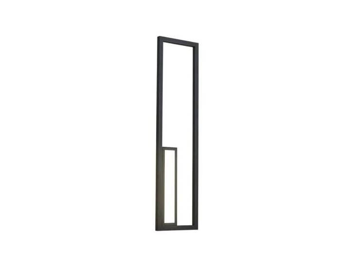 Applique métal noir 39 Watts
