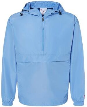 Champion CO200 Packable Anorak Jacket in Light Blue size Small   Polyester