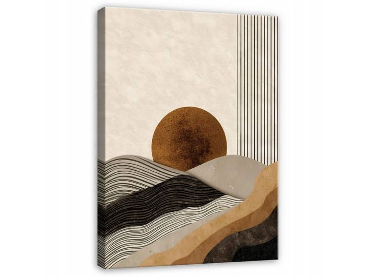 LEINWANDBILD Abstrakt Art Deco Beige 40x60 cm