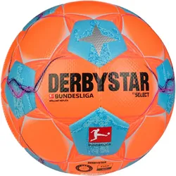 DERBYSTAR Bundesliga Brillant High Visible Fußball Trainingsball 2024/25 orange/blau/pink 5