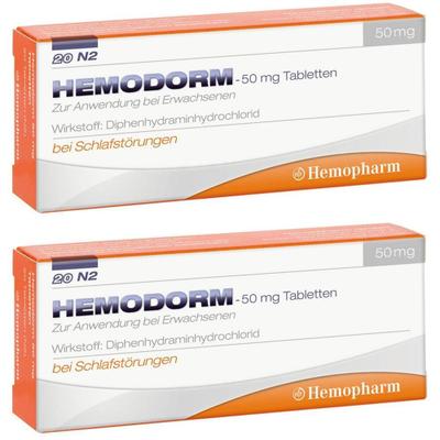 Hemodorm 50 mg Einschlaftabletten 2x 2x20 St Tabletten