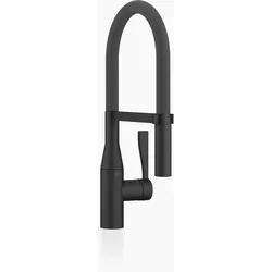 Dornbracht SYNC Profi-Einhebelmischer, flexibler Silikonschlauch, Ausladung 200mm, 33865895-33, Farbe: Schwarz Matt