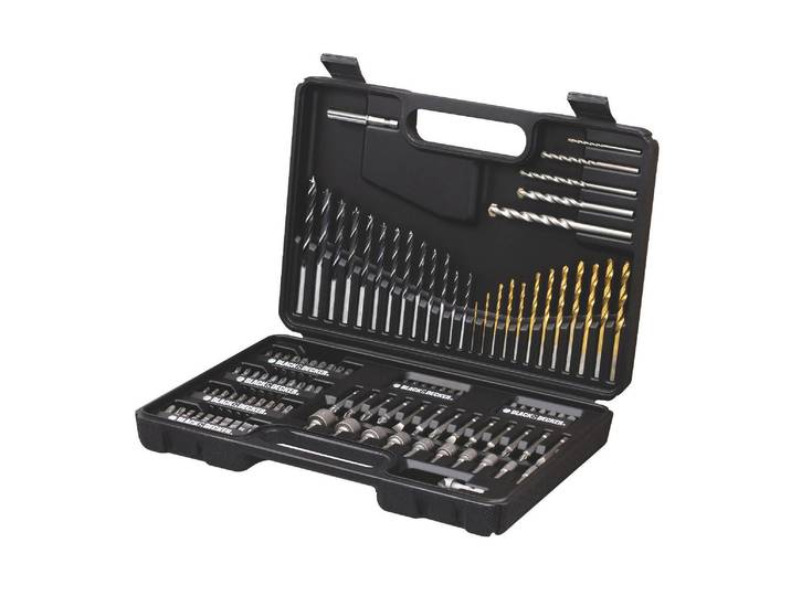Bohrer- und Bit-Set BLACK + DECKER A7200 , schwarz, Bohrer, Bohrer- und Bit-Set