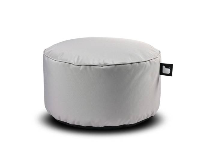 b-bag Extreme Lounging Sitzhocker b-poufe Outdoor Silver Grey