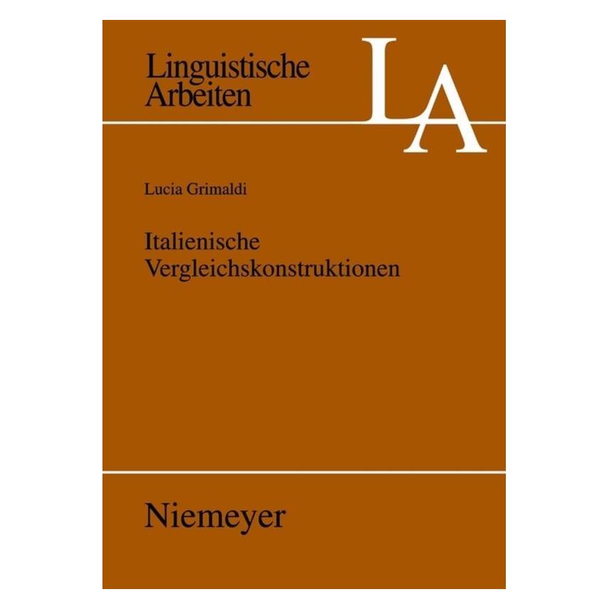 De Gruyter Italienische Vergleichskonstruktionen (Deutsch, Hardcover, Lucia Grimaldi) (7202826)