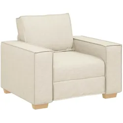 vidaXL Sofa Stuhl Leinen 60 cm
