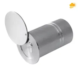 Schlüsseltresor Rohrtresor Schlüsselsafe, Aluminium, mit Regenschutz / Wetterschutz aus Edelstahl, L150 x Ø75 mm