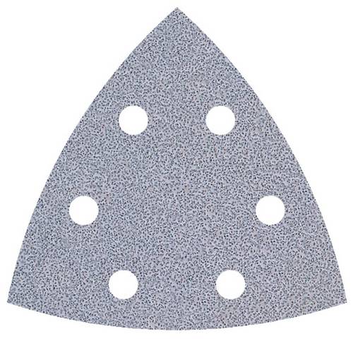 Wolfcraft 1160000 Deltaschleifpapier mit Klett, gelocht Körnung (num) 40 Eckmaß 95mm 5St.