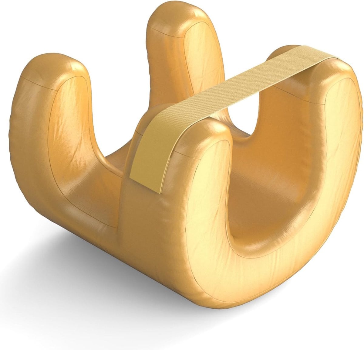 Merkloos Schoonheidskussen voor zijslapers met zijden stof tegen rimpels - Goud - B/D/H: 40 x 30 x 5 cm
