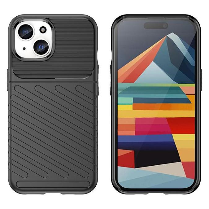 Hurtel Gepanzerte iPhone 15 Thunder Hülle - Schwarz (Apple iPhone 15) (1404978613)