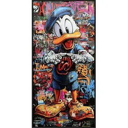 Bild GRAFFITI DUCK (BHT 60x120x3,60 cm) - bunt - BHT 60x120x3,60 cm