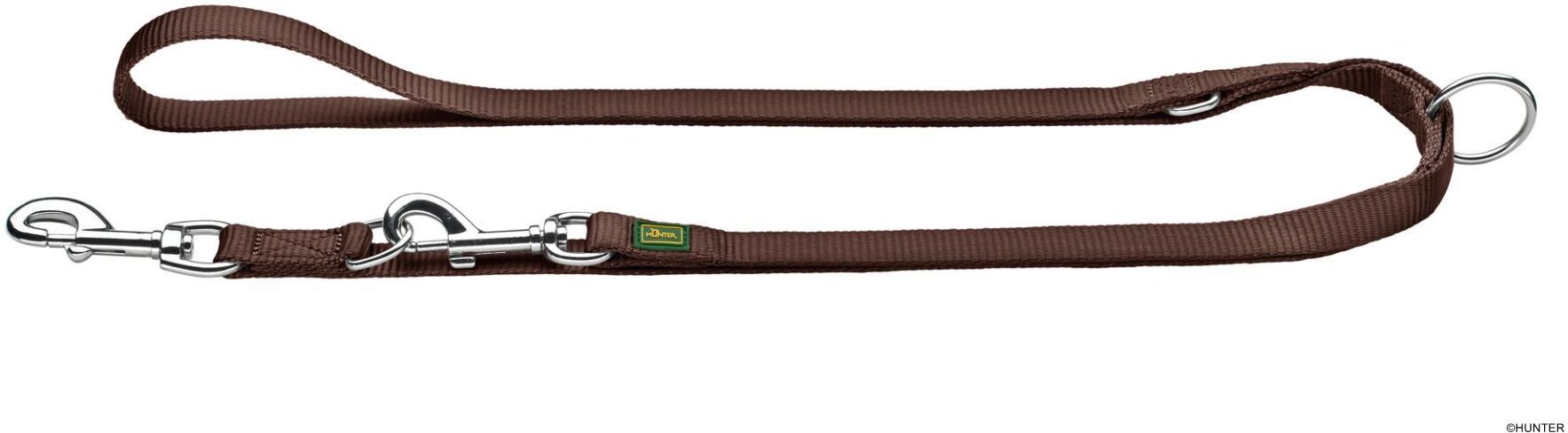 DOG SPORT HUNTER Verstellbare Führleine 10/200, braun